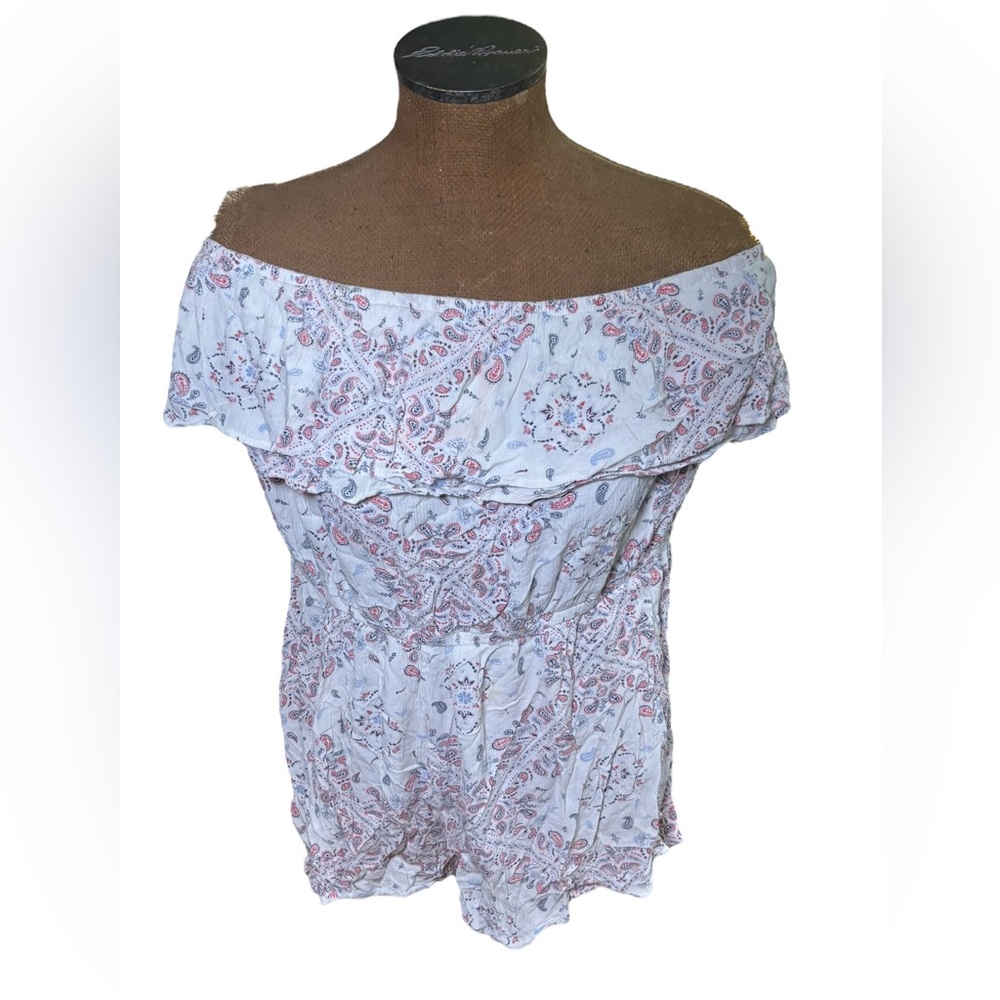 Mudd Floral Off-Shoulder Top Size XXL